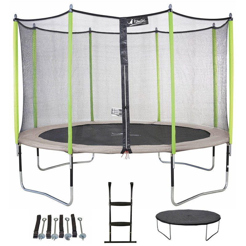 Kangui - Trampoline jumpi taupe&nbsp;vert 360