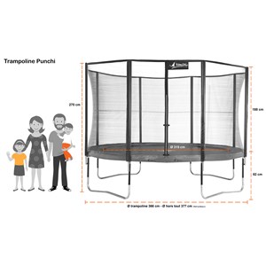 Trampoline punchi vert 360