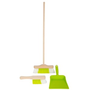 Ensemble balai 3 pièces vert