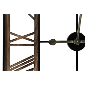 Grande horloge ancienne carré forge fer