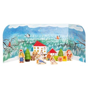 Calendrier de l'avent forêt d'hiver