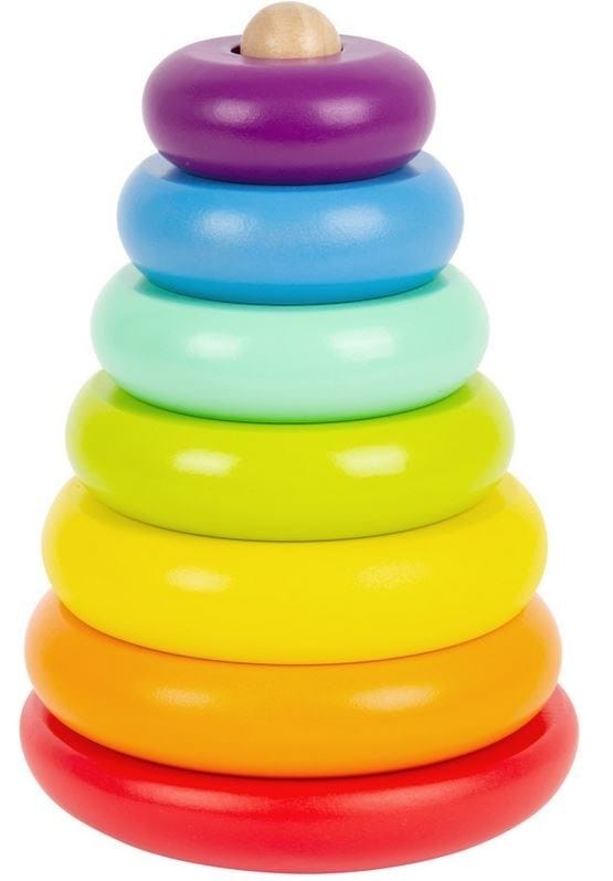 Jouets d'anneaux empilables pour bébé Jouet à empiler 1/2 pièces Jouets  sensoriels colorés Enfant Spin and Stack Toddler Stacker - 2