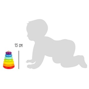 Tour à empiler culbuto arc en ciel