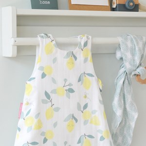 Turbulette été lange coton bio limonade