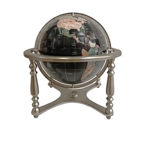 Globe Terrestre en Pierres Semi Précieuses
