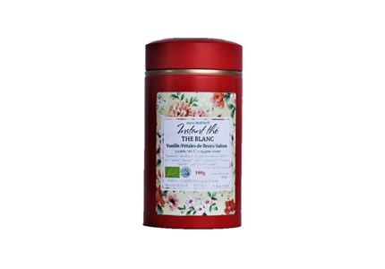 Thé blanc bio vanille-fleurs-safran,100g