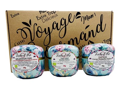 Coffret de trois thés au safran bio