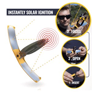 5 briquets solaires suncase gear