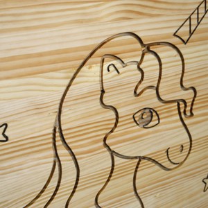 Tête de lit – unicorne – é. Led. 70x100
