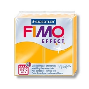 Pâte fimo 57 g - effet néon - orange