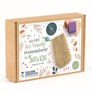 Kit diy - economiseur de savon en jute -