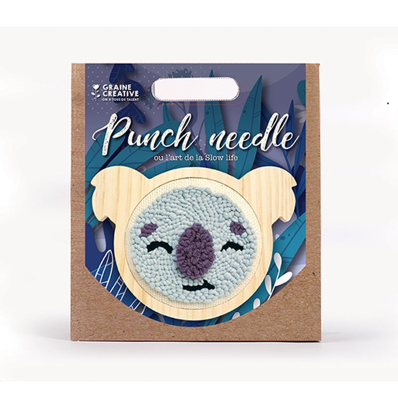 Coffret punch needle - koala ø 15 cm