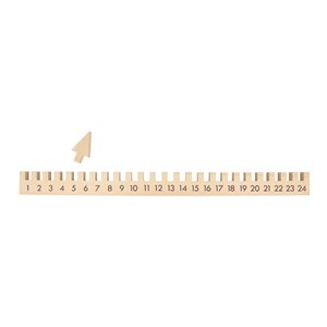 Calendrier de l'avent règle 49 cm