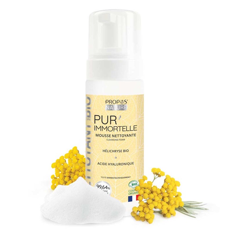 Mousse nettoyante pur'immortelle -