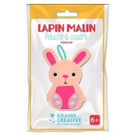 Kit peluche à coudre - lapin malin