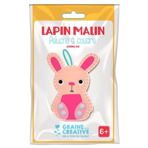 Kit peluche à coudre - lapin malin