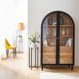 Vitrine en bois de manguier paulo