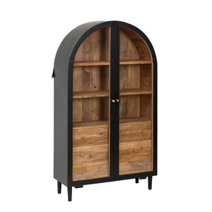 Vitrine en bois de manguier paulo