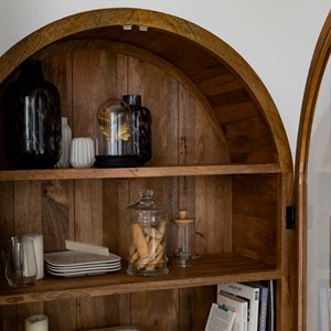 Vitrine en bois de manguier paulo