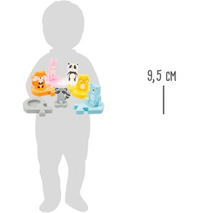 Puzzle à encastrer pastel