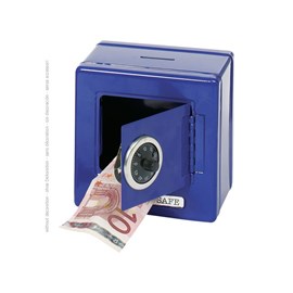 Coffre fort enfant bleu