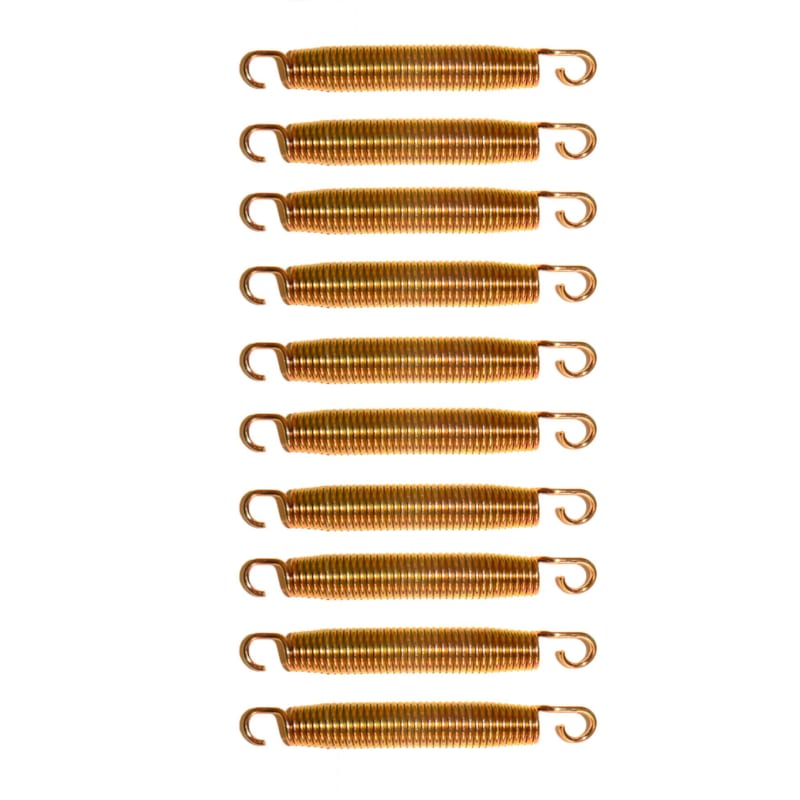 Lot de 10 ressorts Gold 175mm pour trampoline de jardin - Jaune