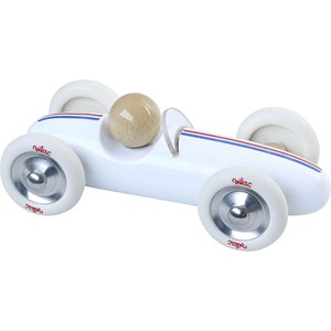Voiture grand prix vintage mm blanche