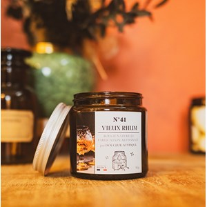 Bougie vieux rhum