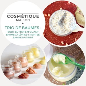 Kit trio de baumes - cosmétique maison