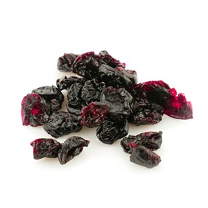 Griottes bio - 500g (dénoyautées, infusées au jus de pomme, séchées)