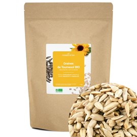 Graines de tournesol bio - 1kg (décortiquées, sans sel ajouté) - riche en vitami