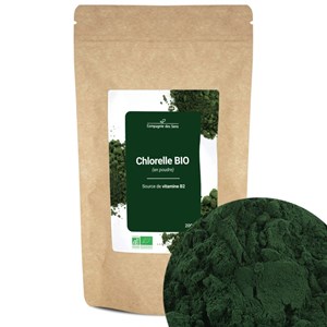 Chlorelle bio - 200g (en poudre) - source de vitamine b2