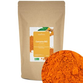 Curcuma bio - 500g (en poudre) - riche en antioxydants