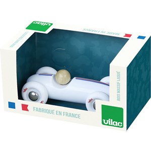 Voiture grand prix vintage pm blanche