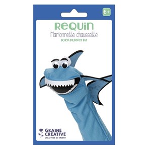 Je fabrique ma marionnette requin -