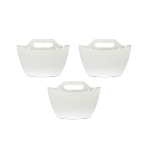 Pack 3 pots muraux, blancs