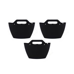 Pack 3 pots muraux, noir