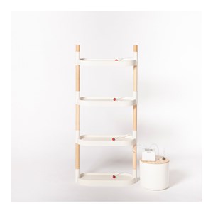 Étagère plantes blanche 4 arrosage auto