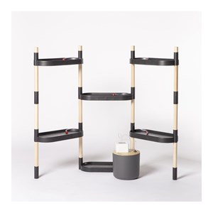 Étagère plantes noire à arrosage auto 6