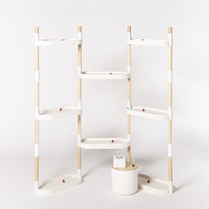 Étagère plantes blanche 8 arrosage auto