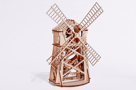 Le moulin à vent, puzzle 3d en bois