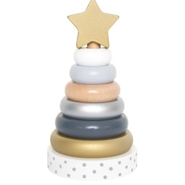 Pyramide en bois - silver -