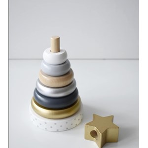 Pyramide en bois - silver -