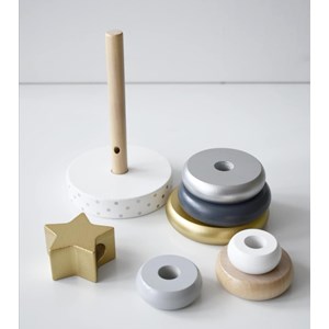 Pyramide en bois - silver -