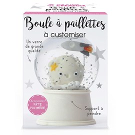 Boule à neige à paillettes à personnalis