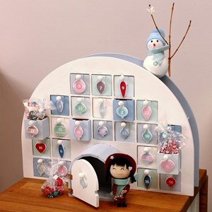 Calendrier de l'avent igloo 44 x 32 cm