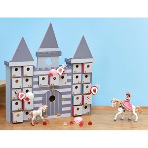 Calendrier de l'avent château à décorer