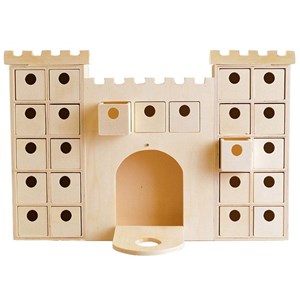 Calendrier de l'avent château à décorer