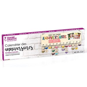 Calendrier des anniversaires en bois 40