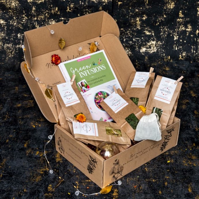 Coffret simples bio & livre infusions Nature & Découvertes